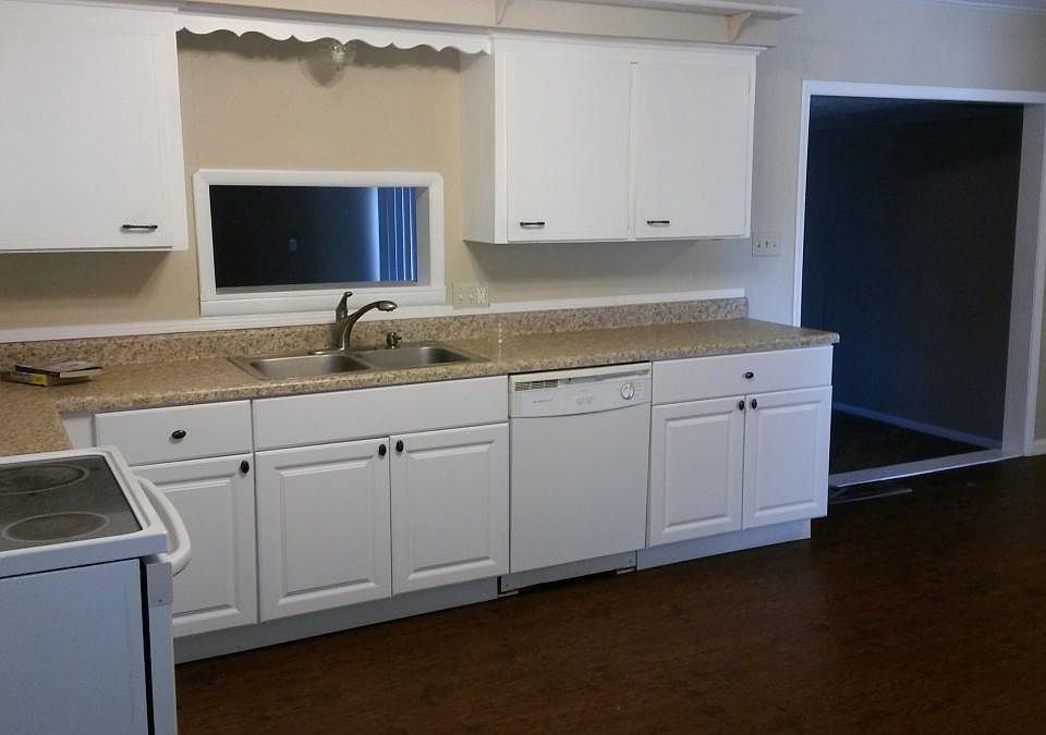 Updated kitchen with open dining area
