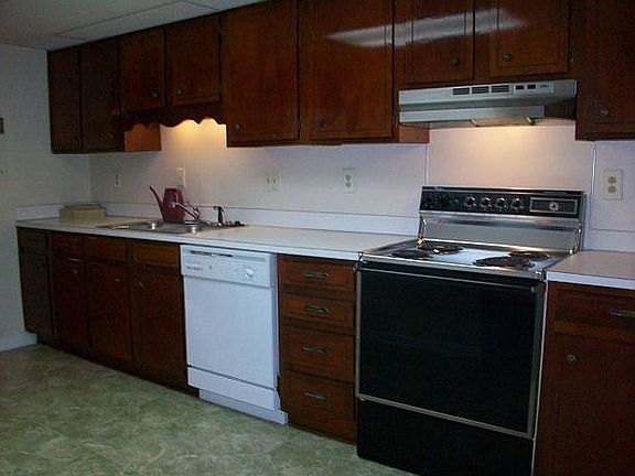 kitchen has room for a table