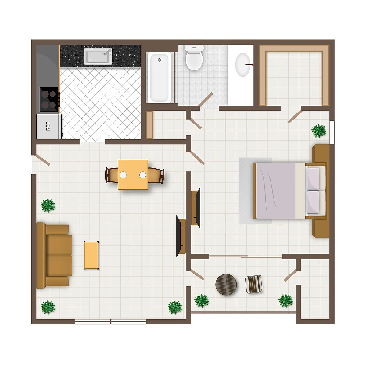 Floor plan A1F