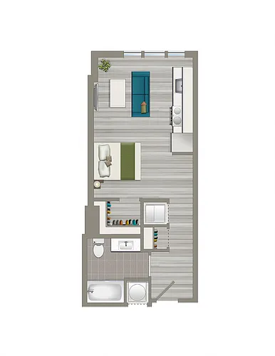 Floor plan Studio-D