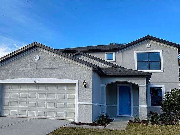 Saratoga 2 car garage new home front exterior craftsman elevation William Ryan Homes Tampa