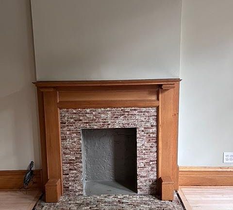 fire place in living room