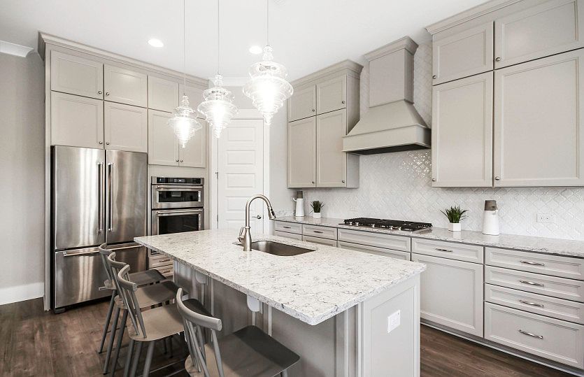 Open Kitchen with Island Cabinet layout shown not available
