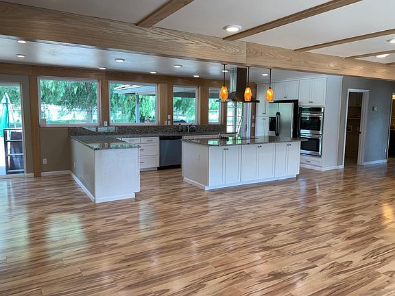 Kitchen & view in back.