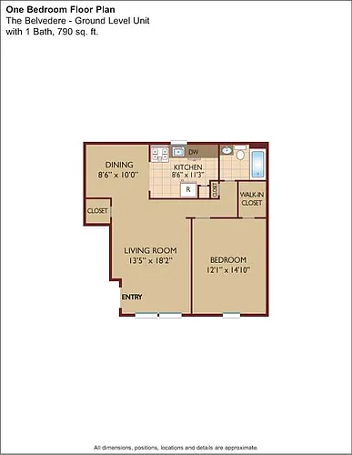 Floor plan $2.65/sq.ft. - The Belvedere