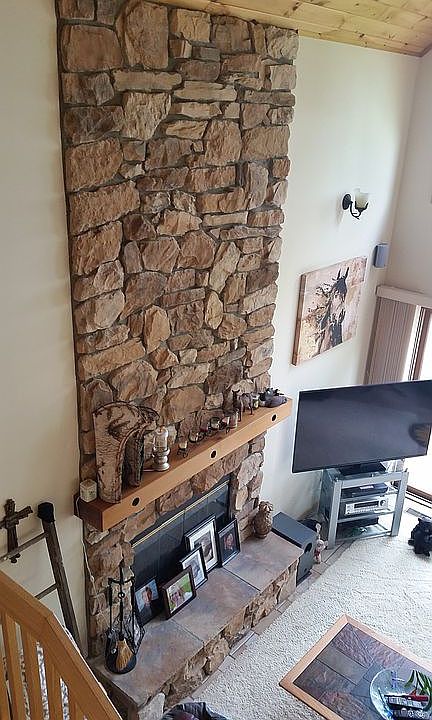 Floor to Ceiling Fireplace