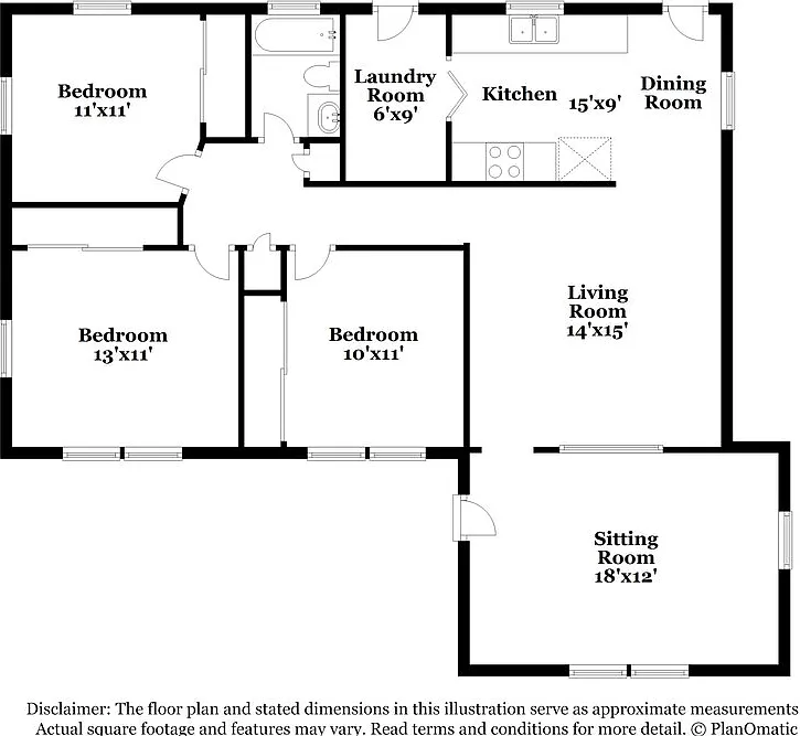 3 bed, 1.0 bath, 1239 sqft, $2,335 — Photo 2