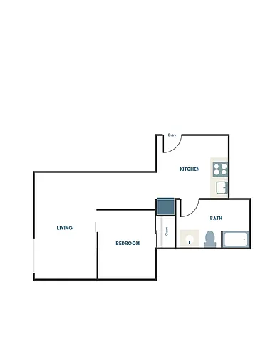 Floor plan 1X1 - B3