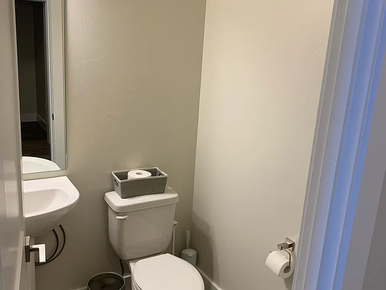 First floor powder room