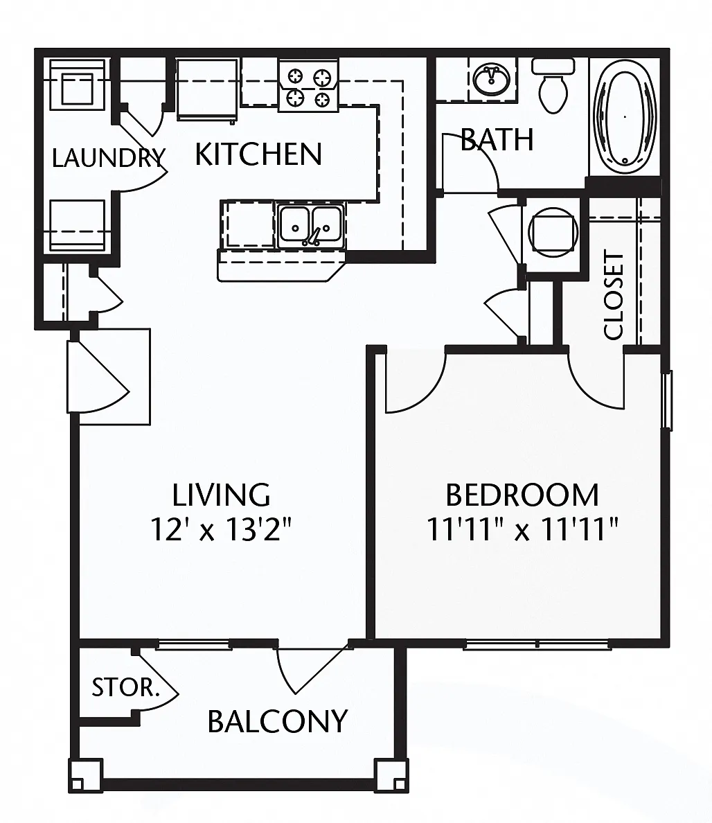 Floor plan The Cumberland (unfurnished)