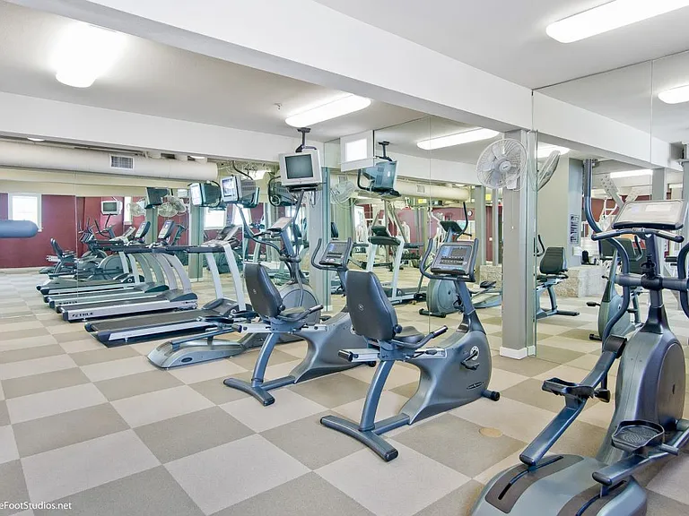 gym on same level as unit