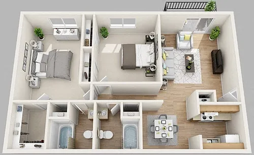 Floor plan Bayside Renovated