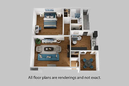 Floor plan One Bedroom - One Bathroom