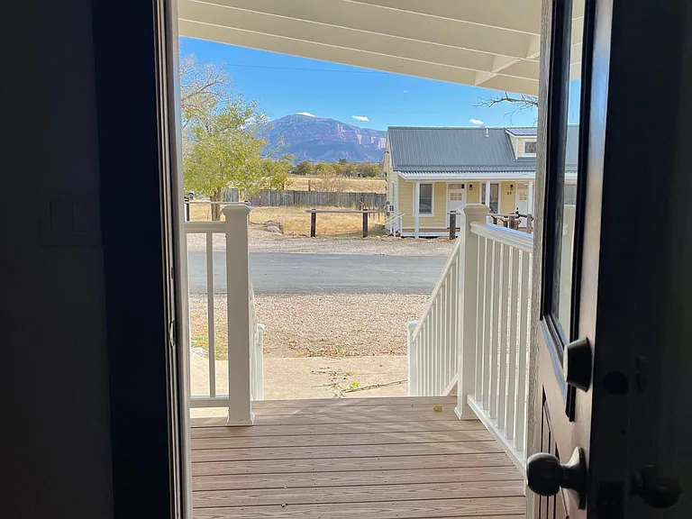 View out the front door
