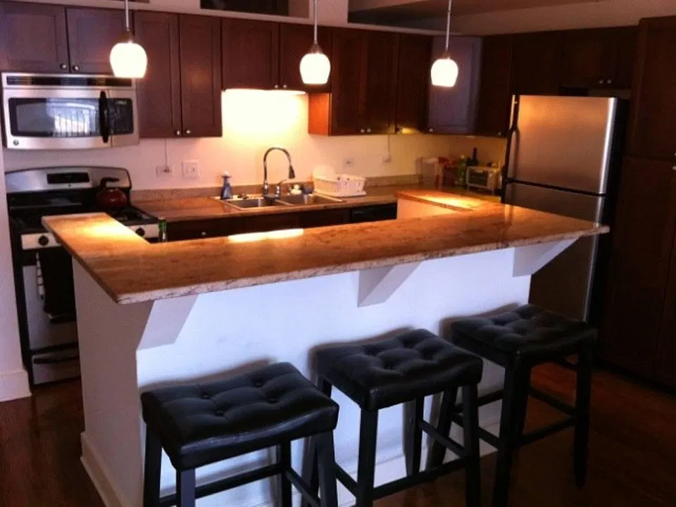 Kitchen and Island