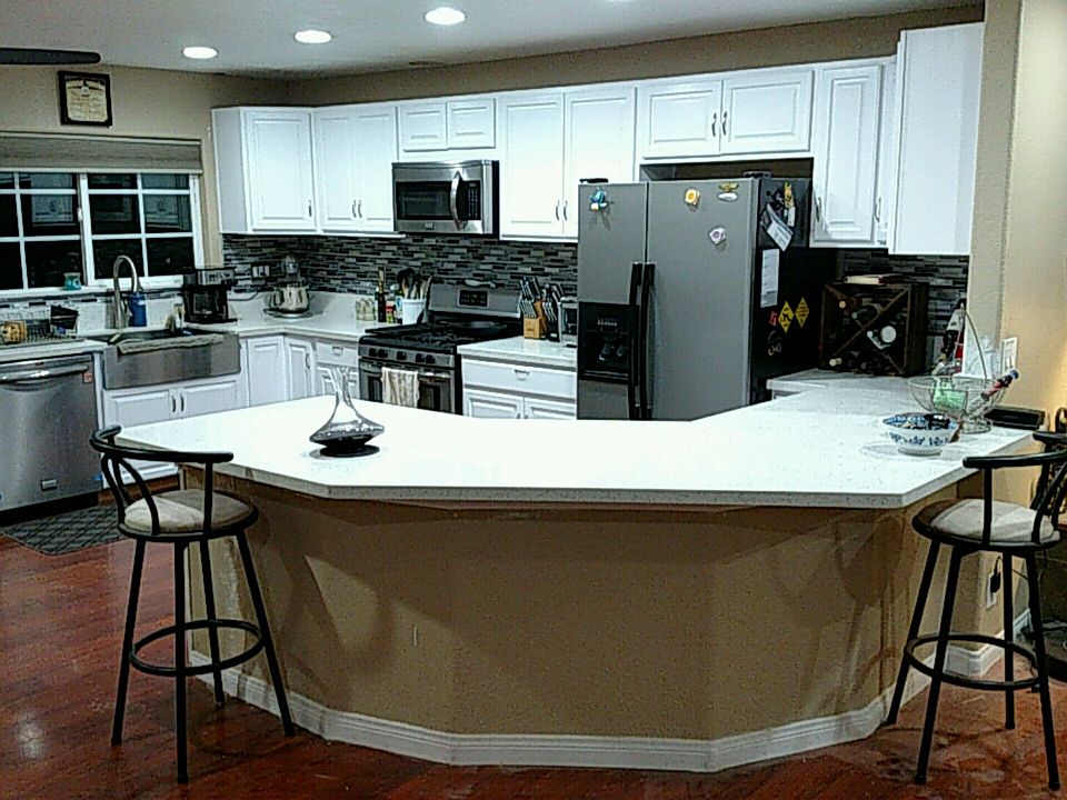 Brand new quartz countertops