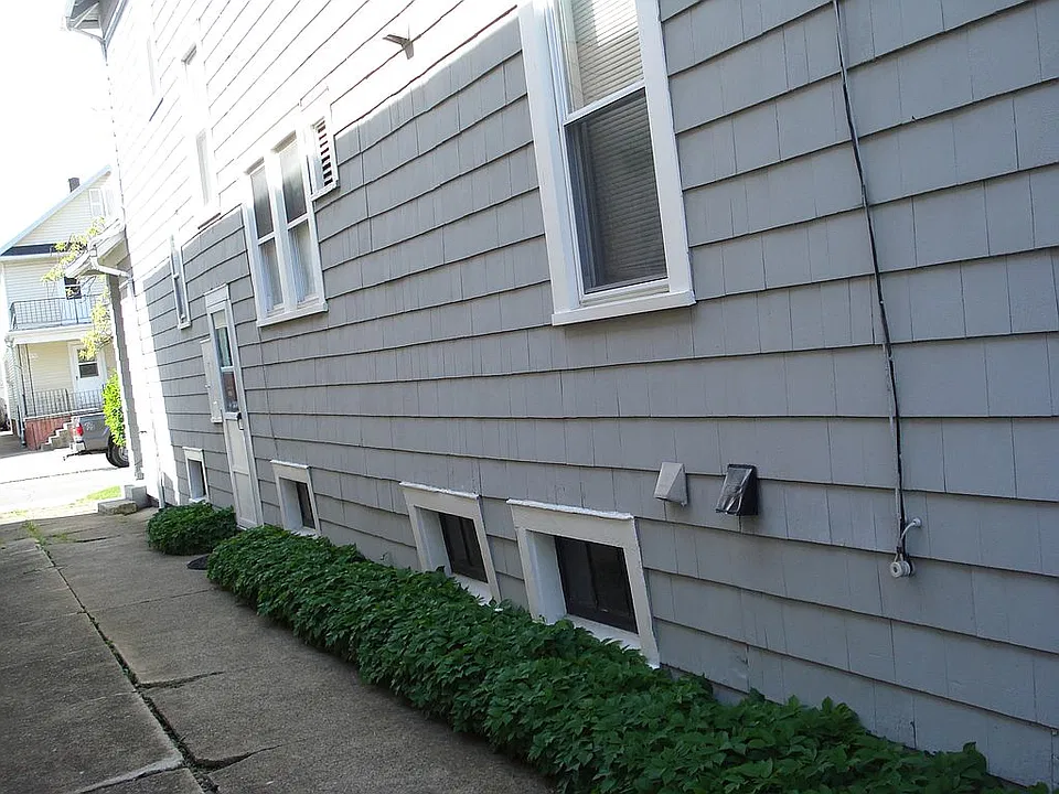 Driveway to private garages