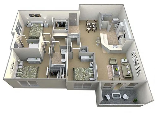 Floor plan The Camden 3 Bed/2 Bath