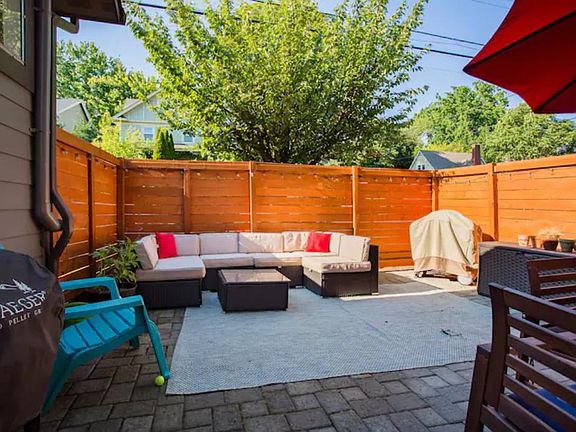 private patio and yard for pup