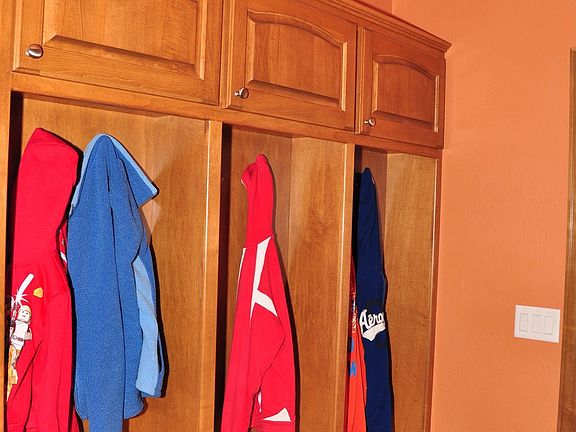 Built In Lockers off Garage Entry