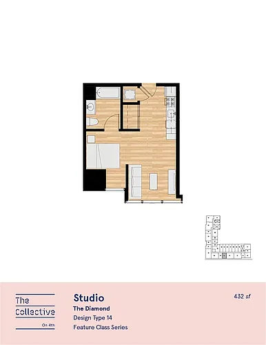 Floor plan Studio E