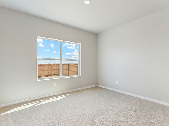 The master bedroom has carpet and is spacious