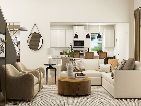 This incredible family room will quickly become everyone s favorite hangout!