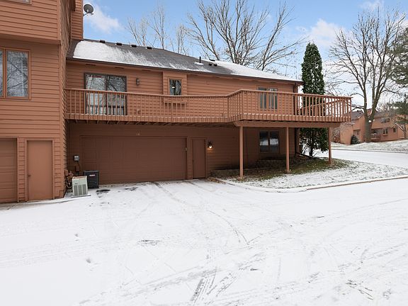 Garage and deck on back side