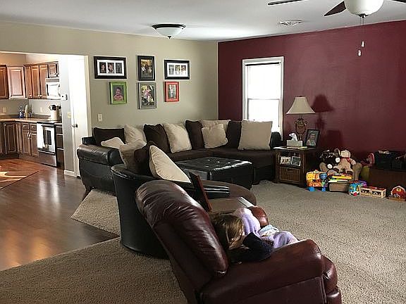 Living room from front door