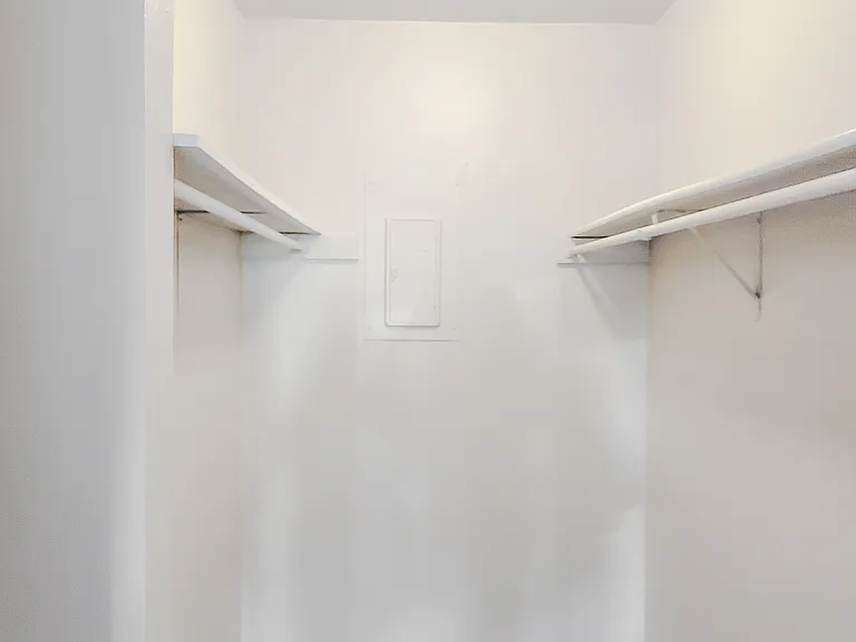 Spacious walk in closet