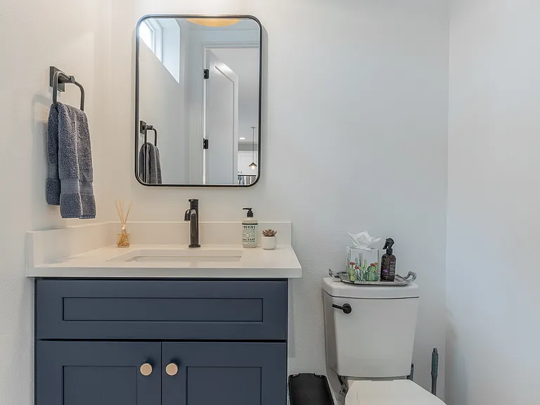Downstairs powder room