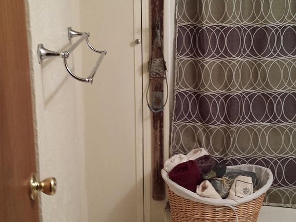 Private bath. Shower, tub, and sink.
