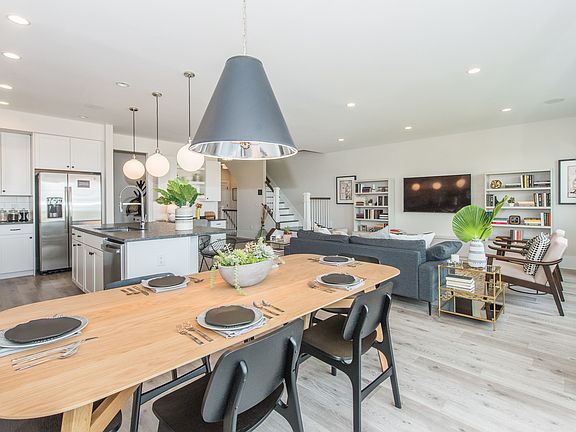 Dining area with natural light