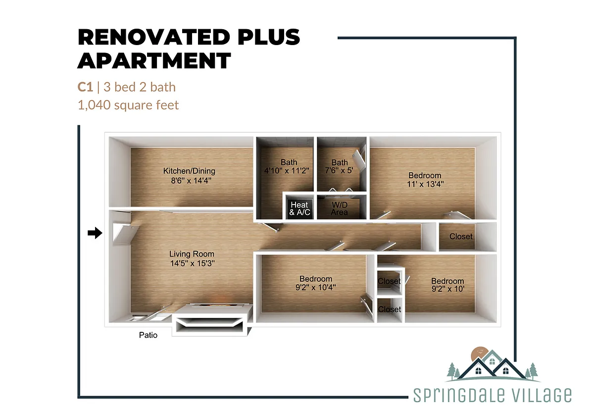 Floor plan C1 Renovated Plus