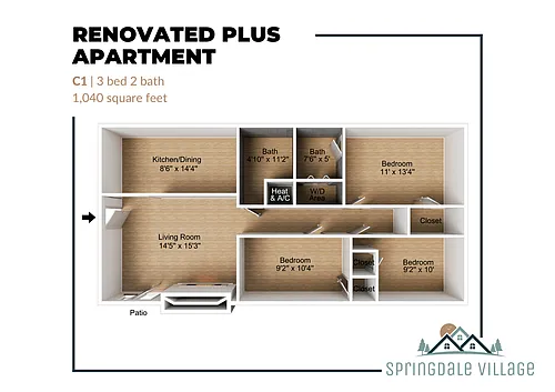 Floor plan C1 Renovated Plus