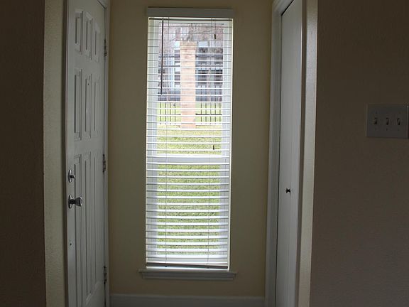 Front entry with large coat closet