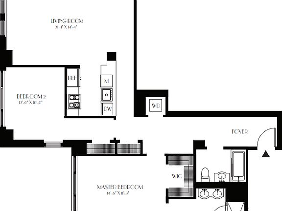 2nd image of 21 W 86th St APT 8F