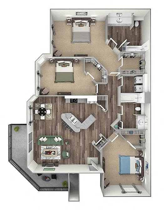 Floor plan C1 (Dover)