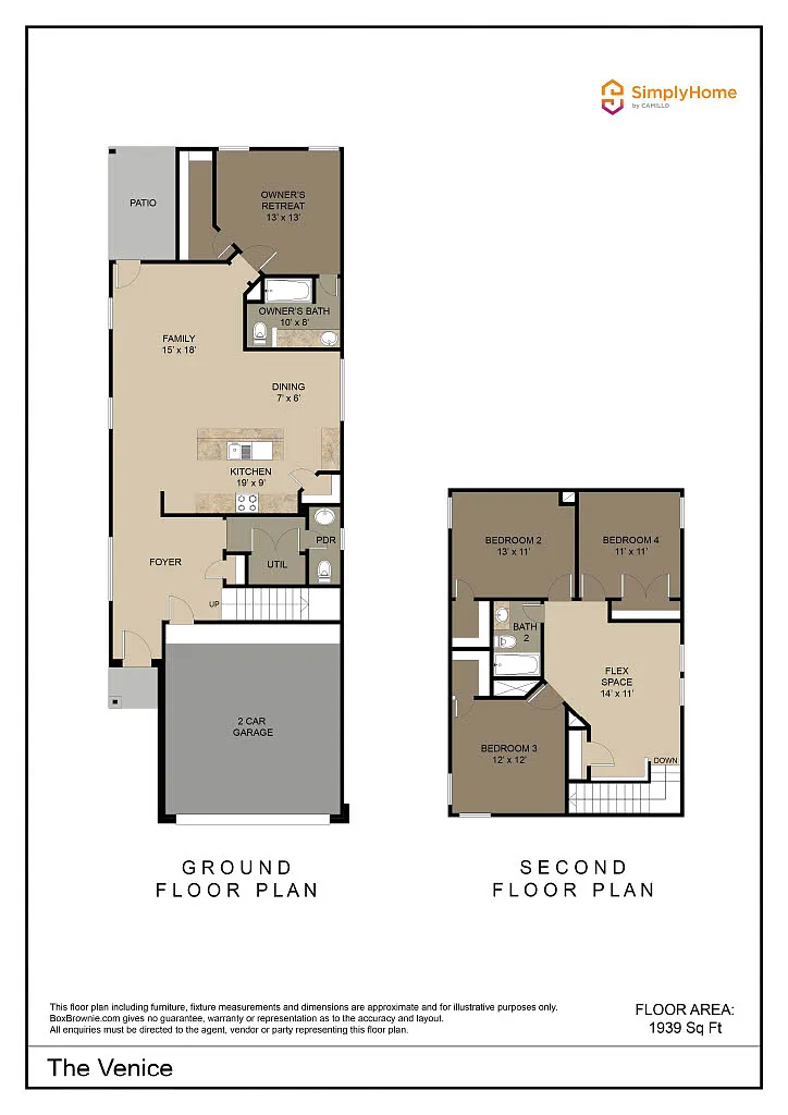 Venice Floorplan Venice Floorplan - 10419 Green Br