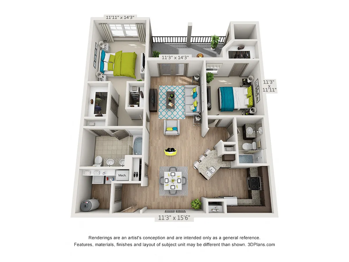 Floor plan LUXE Elm