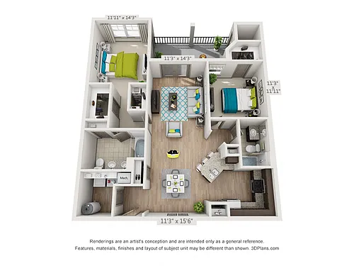 Floor plan LUXE Elm
