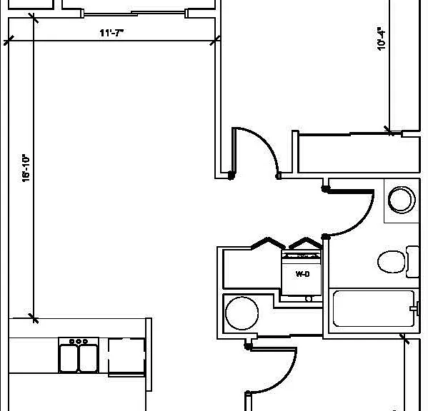 1 bed plus den with washer dryer floor plan 1 bed plus den with washer dryer floor plan