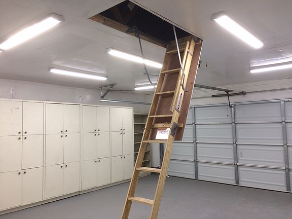 Attic in garage