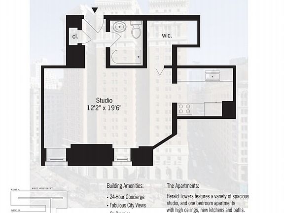 2nd image of 50 W 34th St APT 5B1