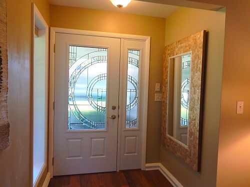 front entry with steel core door