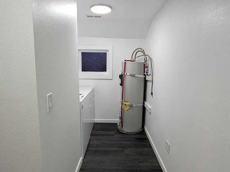 Brand new full sized washer/dryer and hot water heater.