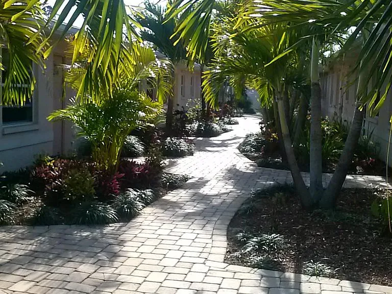 Outside front door