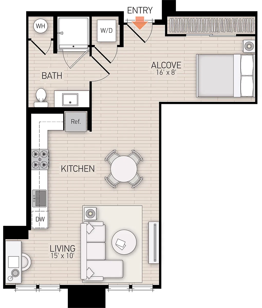 Floor plan River View V Plan 105
