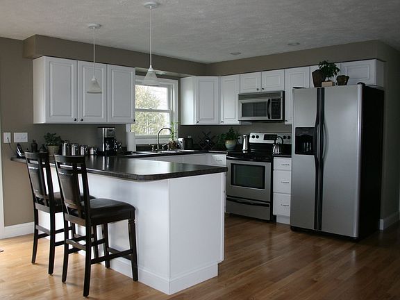 New kitchen, hardwood floors