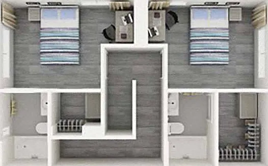 Typical Bedroom floor plan layout